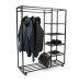 Kleiderständer >Andorra< (BxHxT: 110x140x35 cm) in schwarz - 110x35 (BxT)