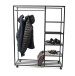 Kleiderständer >Andorra< (BxHxT: 110x140x35 cm) in schwarz - 110x35 (BxT)