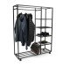 Kleiderständer >Andorra< (BxHxT: 110x140x35 cm) in schwarz - 110x35 (BxT)