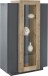 Standvitrine >Corona< (BxHxT: 80x120,5x38 cm) in anthrazit matt/ Oak