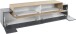 Lowboard >Corona< (BxHxT: 200x51,6x45 cm) in Anthrazit/ Oak