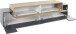 Lowboard >Corona< (BxHxT: 200x51,6x45 cm) in Anthrazit/ Oak