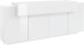 Sideboard >Corona< (BxHxT: 200x85,6x45 cm) in weiß/weiß hochglanz