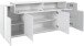 Sideboard >Corona< (BxHxT: 200x85,6x45 cm) in weiß/weiß hochglanz