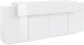 Sideboard >Corona< (BxHxT: 200x85,6x45 cm) in weiß/weiß hochglanz