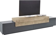 Lowboard >Corona< (BxHxT: 240x51,6x45 cm) in anthrazit matt/Oak
