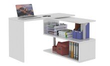 Schreibtisch >Volta< (BxHxT: 120x75x50 cm) in weiß - 120x75x50 (BxHxT)