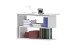 Schreibtisch >Volta< (BxHxT: 120x75x50 cm) in weiß - 120x75x50 (BxHxT)