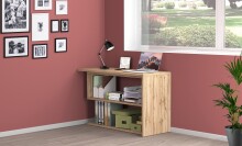 Schreibtisch >Volta< (BxHxT: 120x75x50 cm) in wotan oak - 120x75x50 (BxHxT)