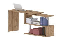 Schreibtisch >Volta< (BxHxT: 120x75x50 cm) in wotan oak - 120x75x50 (BxHxT)