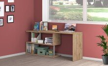 Schreibtisch >Volta< (BxHxT: 120x75x50 cm) in wotan oak - 120x75x50 (BxHxT)