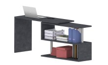 Schreibtisch >Volta< (BxHxT: 120x75x50 cm) in schiefer - 120x75x50 (BxHxT)