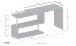 Schreibtisch >Volta< (BxHxT: 120x75x50 cm) in schiefer - 120x75x50 (BxHxT)