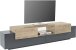 TV-Board >Coro< (BxHxT: 220x51x45 cm) in anthrazit matt/Oak - 220x51x45 (BxHxT)