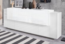 Sideboard >Coro< (BxHxT: 220x86x45 cm) in weiß - 220x86x45 (BxHxT)