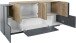 Sideboard >Coro< (BxHxT: 220x86x45 cm) in anthrazit matt/Oak - 220x86x45 (BxHxT)