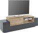 TV-Board >Coro< (BxHxT: 160x51x45 cm) in anthrazit matt/Oak - 160x51x45 (BxHxT)