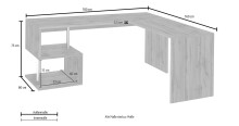 Eckschreibtisch >Esse Angolo< (BxHxT: 180x75x60 cm) in Wotan/Eiche