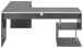 Eckschreibtisch >Esse Angolo< (BxHxT: 180x75x60 cm) in Schiefer