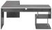 Eckschreibtisch >Esse Angolo< (BxHxT: 180x75x60 cm) in Schiefer