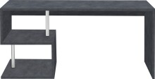 Schreibtisch >Esse Angolo< (BxHxT: 180x77,5x60 cm) in Schiefer