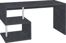 Schreibtisch >Esse Angolo< (BxHxT: 140x75x60 cm) in Schiefer - 140x75x60 (BxHxT)