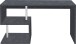 Schreibtisch >Esse Angolo< (BxHxT: 140x75x60 cm) in Schiefer - 140x75x60 (BxHxT)