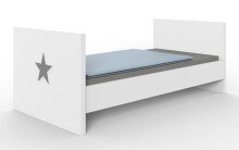 Umbauseiten >ROCKY< (BxHxT: 139x15x2 cm) in WEISS + LIGHT GREY