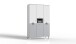 Drehtürenschrank >ROCKY< (BxHxT: 125x202x55 cm) in WEISS + LIGHT GREY