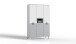 Drehtürenschrank >ROCKY< (BxHxT: 125x202x55 cm) in WEISS + LIGHT GREY