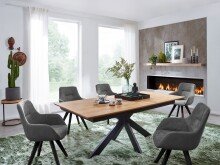 Esstisch >TI-0595< (BxHxT: 180x75x100 cm) in natur...