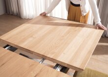 Esstisch >TI-0595< (BxHxT: 200x75x100 cm) in natur geölt - 200x75x100 (BxHxT)