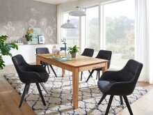 Esstisch >TI-0598< (BxHxT: 140x75x90 cm) in natur geölt - 140x75x90 (BxHxT)