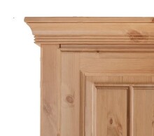 Nachtkommode >SZ-0111< (BxHxT: 60x59,5x45 cm) in braun - 60x59,5x45 (BxHxT)