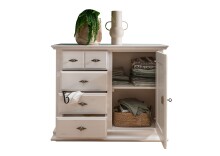 Kommode >SZ-0111< (BxHxT: 114x93x47 cm) in weiß - 114x93x47 (BxHxT)