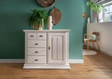 Kommode >SZ-0111< (BxHxT: 114x93x47 cm) in weiß - 114x93x47 (BxHxT)