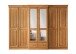 Kleiderschrank >SZ-0111< (BxHxT: 312x228x67 cm) in braun - 312x228x67 (BxHxT)