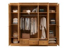 Kleiderschrank >SZ-0111< (BxHxT: 262x228,5x67,5 cm)...