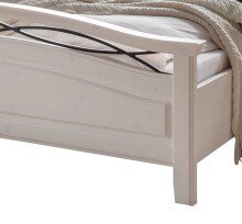 Bett >SZ-0111< (BxHxT: 197x88x212 cm) in weiß - 197x88x212 (BxHxT)