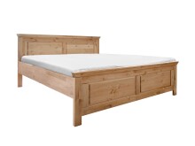 Bett >SZ-0079< (BxHxT: 192x98x209 cm) Kiefer eichefarbig- 192x98x209 (BxHxT)