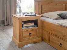 Schlafzimmer-Set >SZ-0079< in eiche aus Kiefernholz geölt und gebeizt