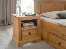 Schlafzimmer-Set >SZ-0079< in eiche aus Kiefernholz...