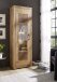 Vitrine >WZ-0315< (BxHxT: 66x201x40 cm) in natur geölt - 66x201x40 (BxHxT)