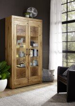 Vitrine >WZ-0315< (BxHxT: 106x201x40 cm) in natur...