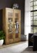 Vitrine >WZ-0315< (BxHxT: 106x201x40 cm) in natur geölt - 106x201x40 (BxHxT)