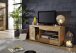 TV-Wand >WZ-0315< (BxHxT: 130x62,1x46 cm) in natur geölt - 130x62,1x46 (BxHxT)