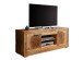 TV-Wand >WZ-0315< (BxHxT: 150x62,1x46 cm) in natur geölt - 150x62,1x46 (BxHxT)