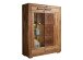 Highboard >WZ-0315< (BxHxT: 103x135x40 cm) in natur geölt - 103x135x40 (BxHxT)