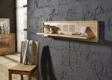 Wandboard >WZ-0315< (BxHxT: 130x30x22 cm) in natur geölt - 130x30x22 (BxHxT)