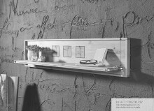 Wandboard >WZ-0315< (BxHxT: 130x30x22 cm) in natur geölt - 130x30x22 (BxHxT)